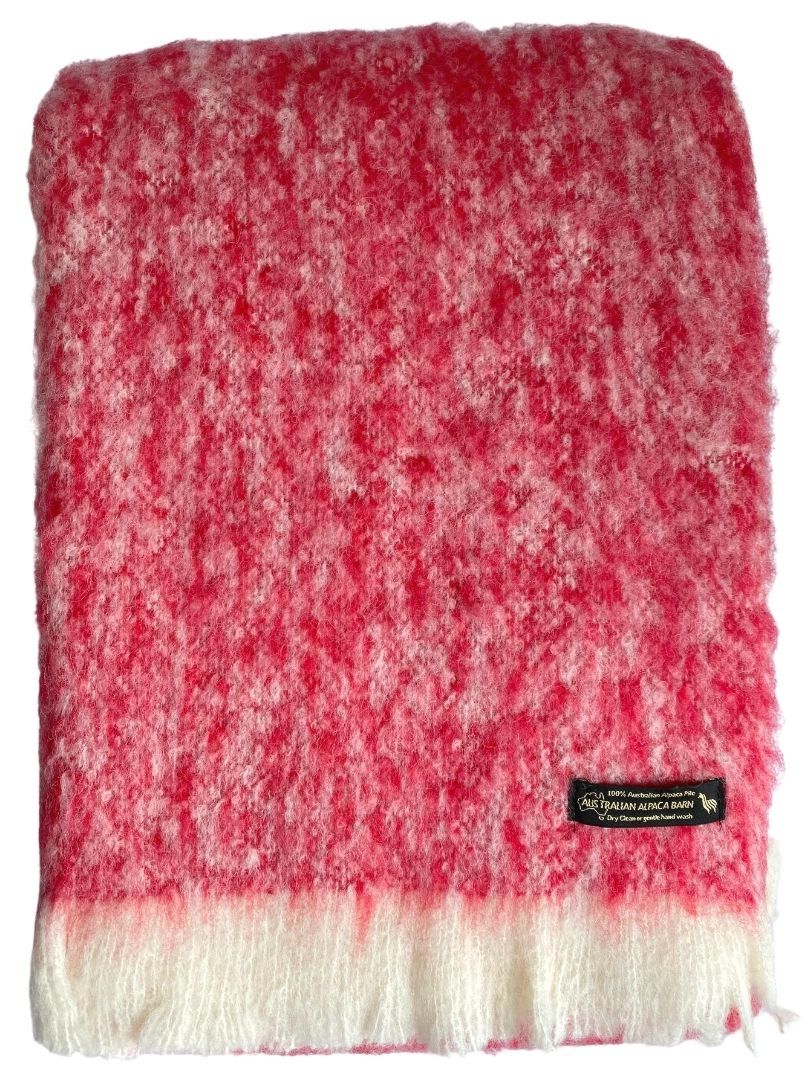 Alpaca Brushed Throw � Frosted Ruby - 3