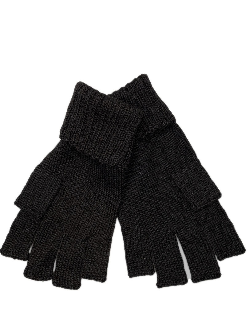 Charlie Fingerless Gloves - Black - 2