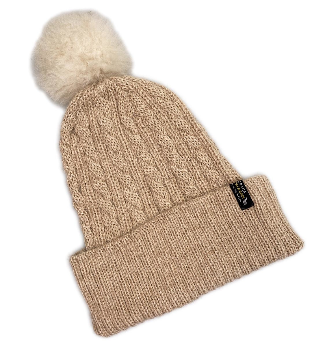 Nuna Beanie w. PomPom Camel - 1