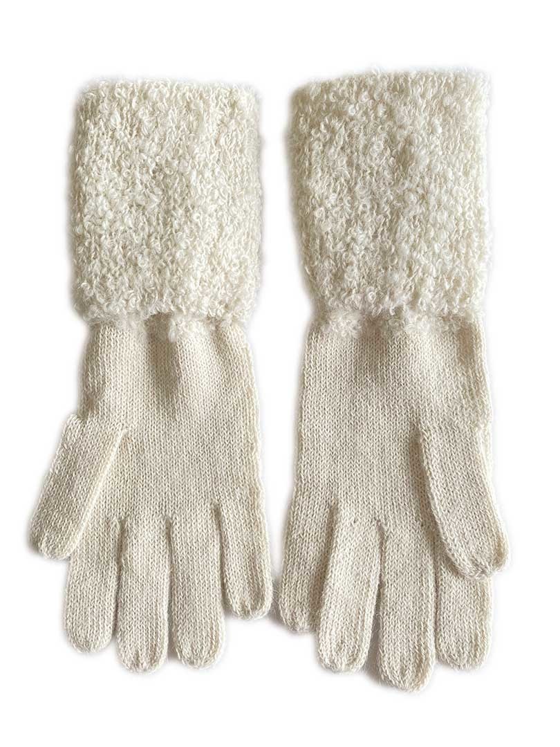 Long Maira Gloves - Ecru - 2