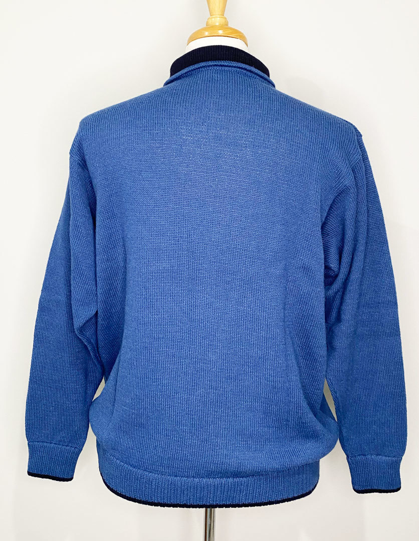 NEW - Cameron Half Zip Sweater - Blue/Navy - 2