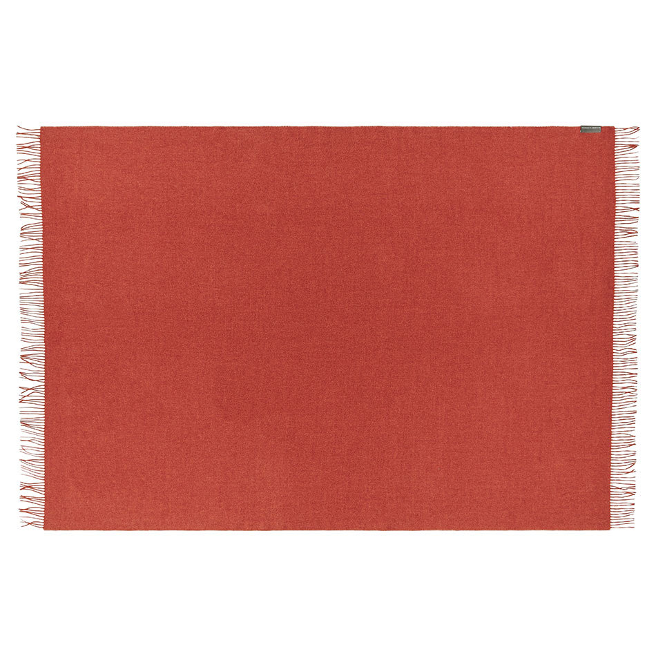 100% Baby Alpaca Throw  -  Pumpkin Orange - 2