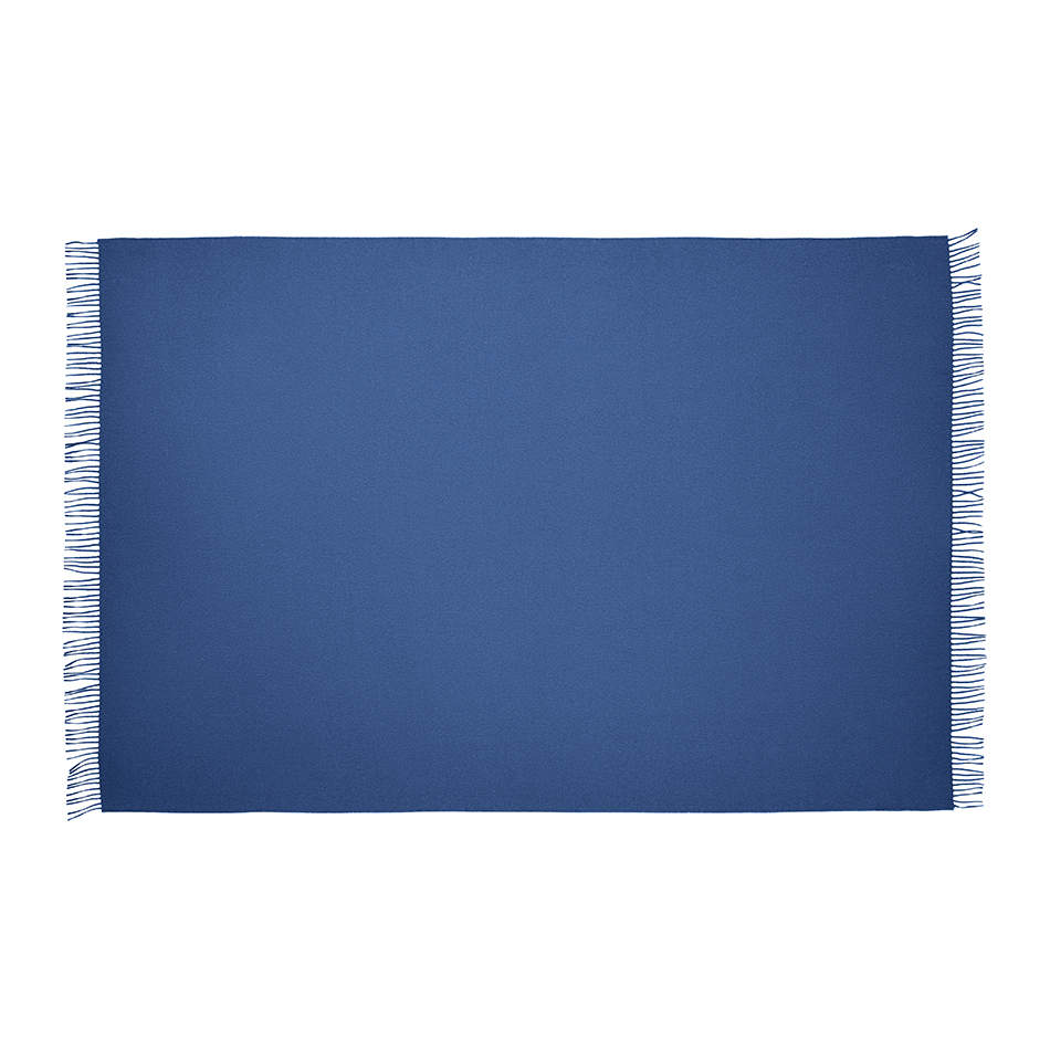 100% Baby Alpaca Throw  - Cobalt - 2