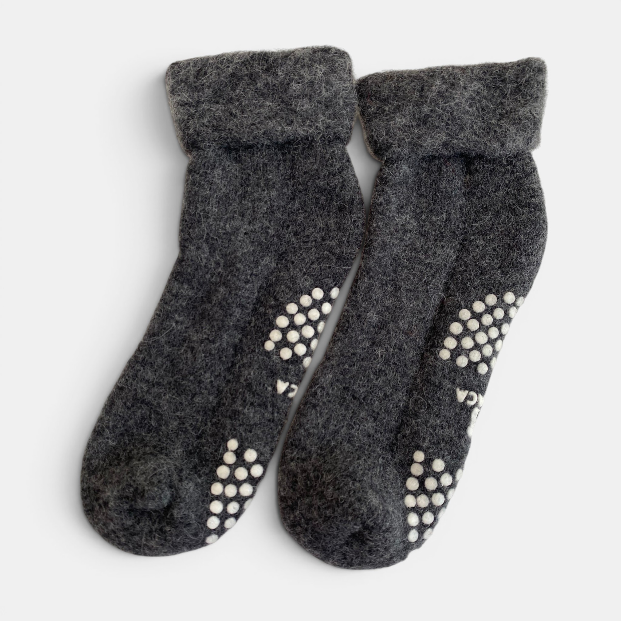 Alpaca Slipper Socks � Grey - 2