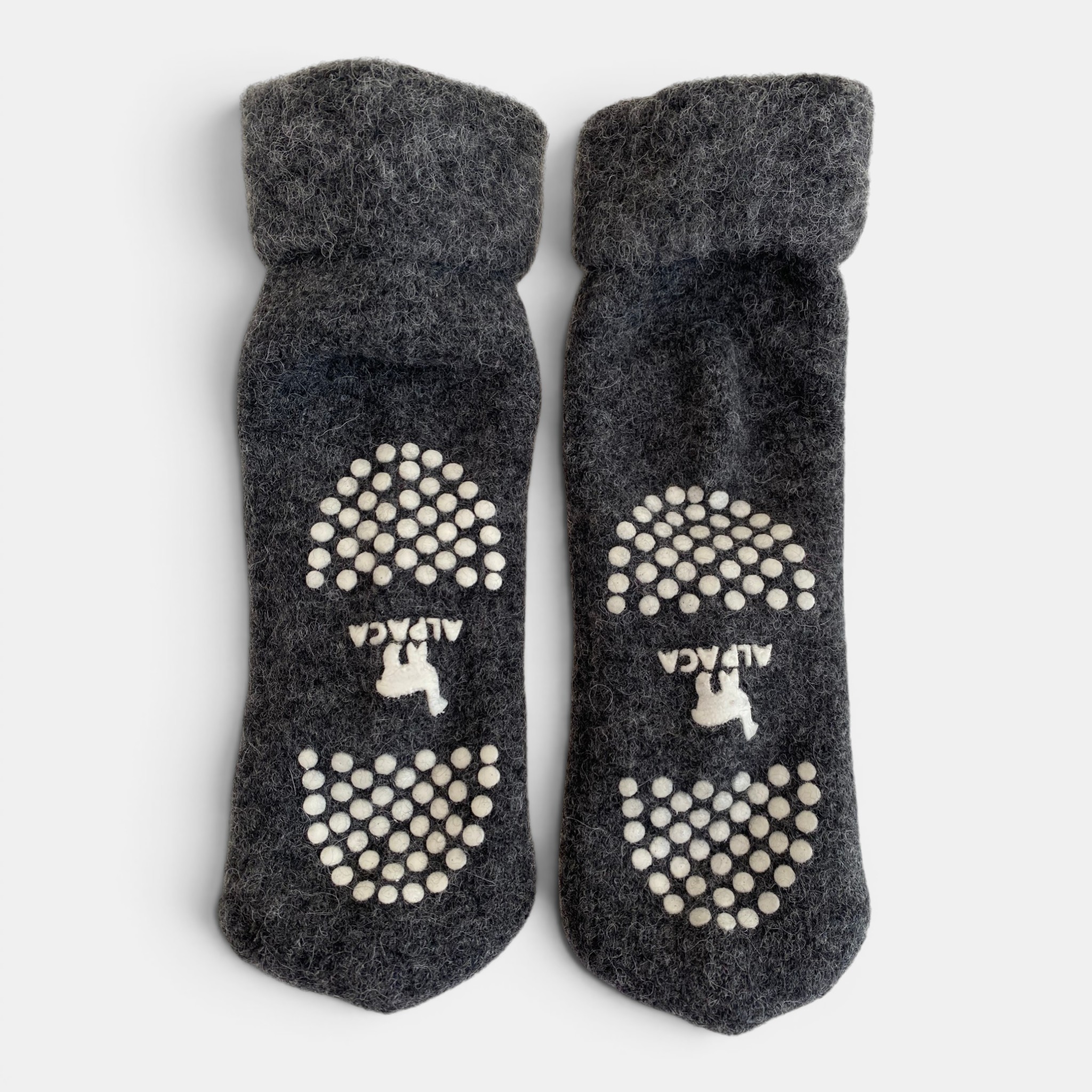 Alpaca Slipper Socks � Grey - 3